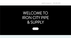 Desktop Screenshot of ironcitypipe.com